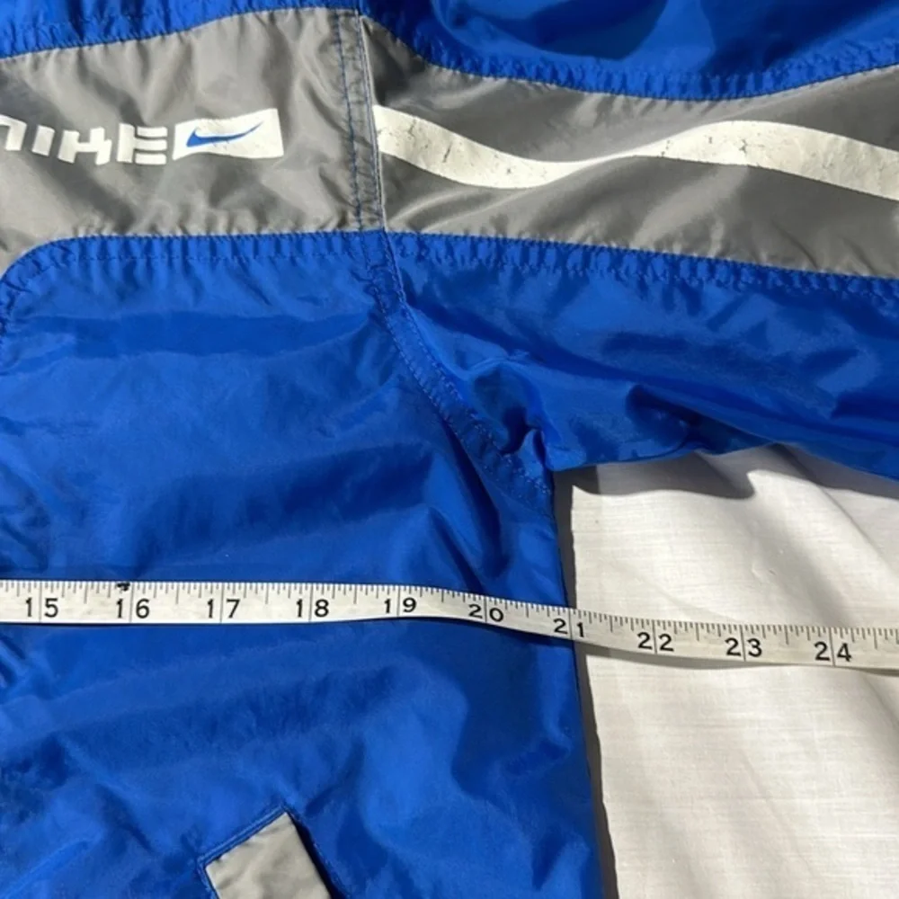 Vintage 90s Nike Blue Rain Jacket Windbreaker Zip Up RN56323 CA05553 Youth 14/16
